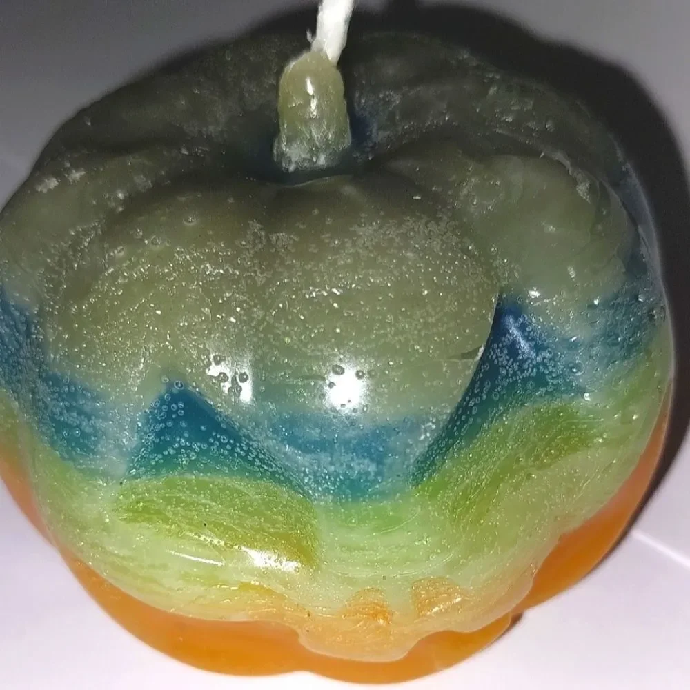 Hand crafted limited edition pumpkin candle from our spooky candle collection